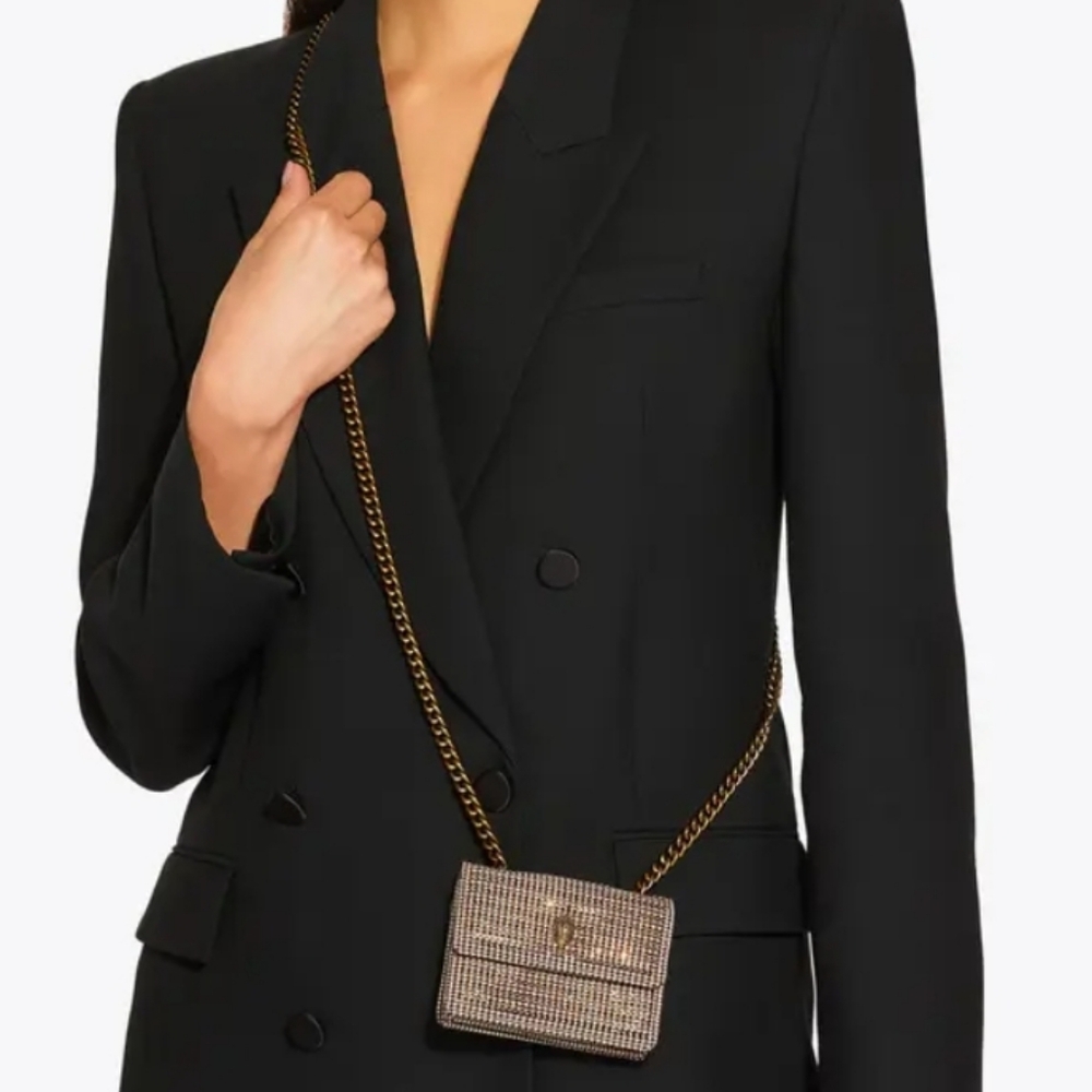Kurt Geiger London Gold Crossbody Bag With Dustcover - Picture 3 of 16